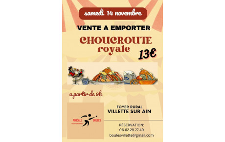 Choucroute à emporter